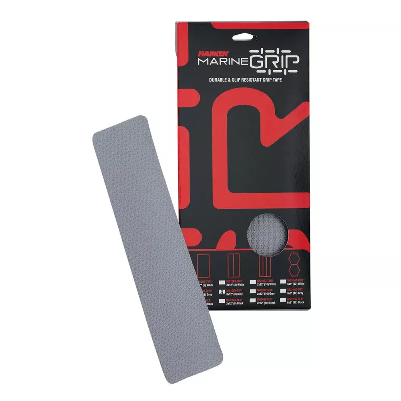 Harken Marine Grip Tape – 3 x 12 – Grey – 8 Pieces