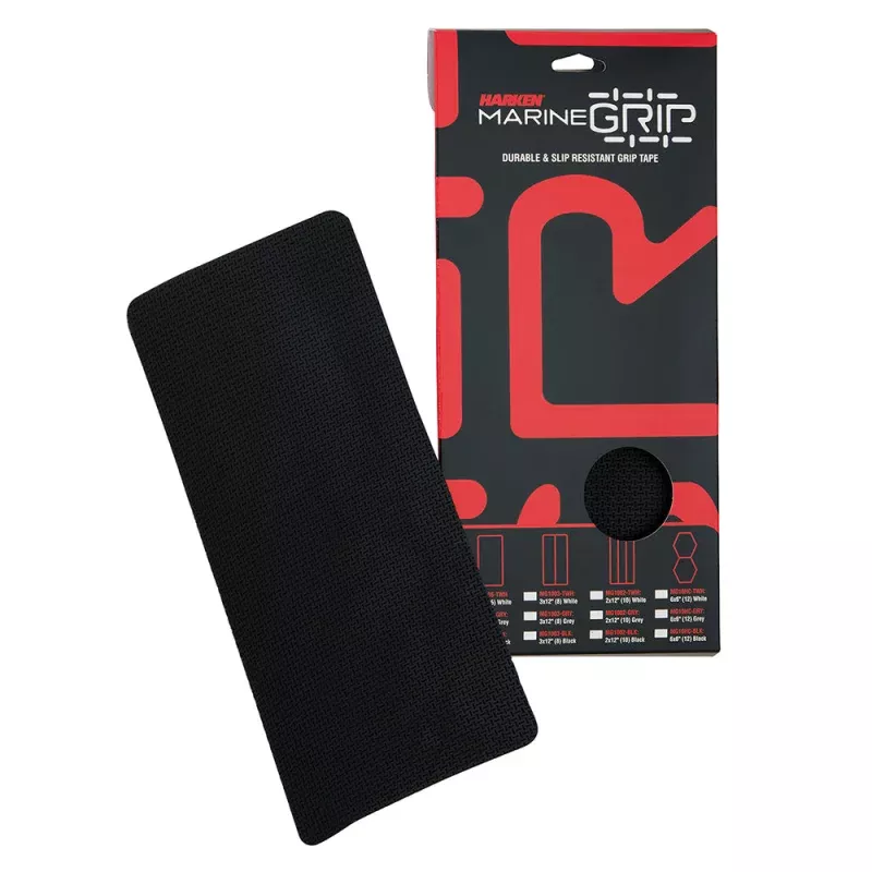 Harken Marine Grip Tape – 6 x 12 – Black – 6 Pieces