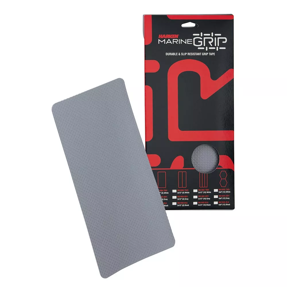 Harken Marine Grip Tape – 6 x 12 – Grey – 6 Pieces