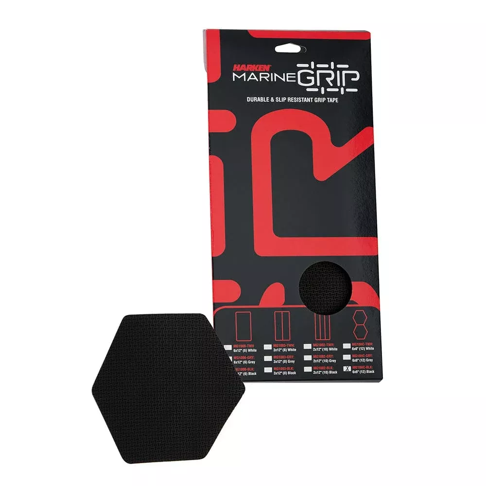 Harken Marine Grip Tape – Honeycomb – Black – 12 Pieces