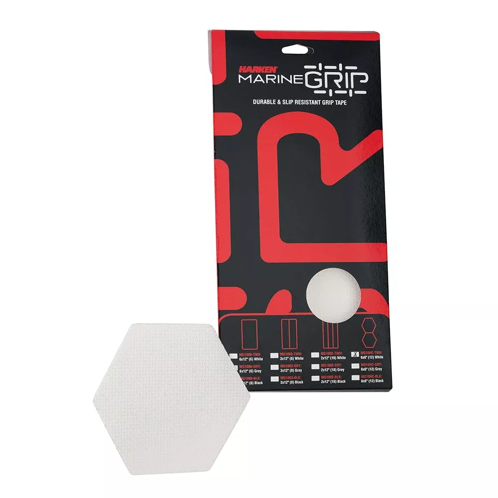 Harken Marine Grip Tape – Honeycomb – Translucent White – 12 Pieces