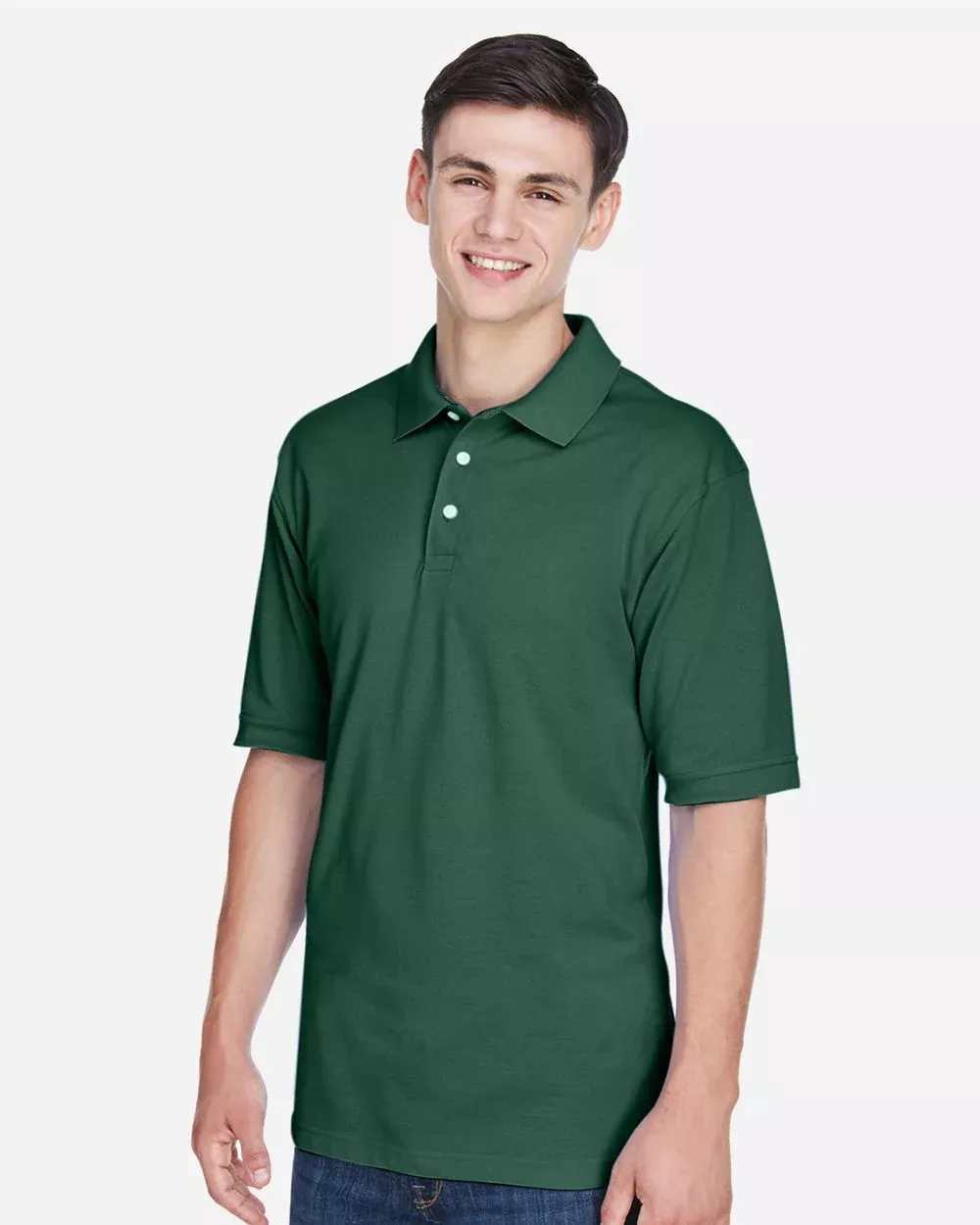 Harriton Men's Easy Blend Polo