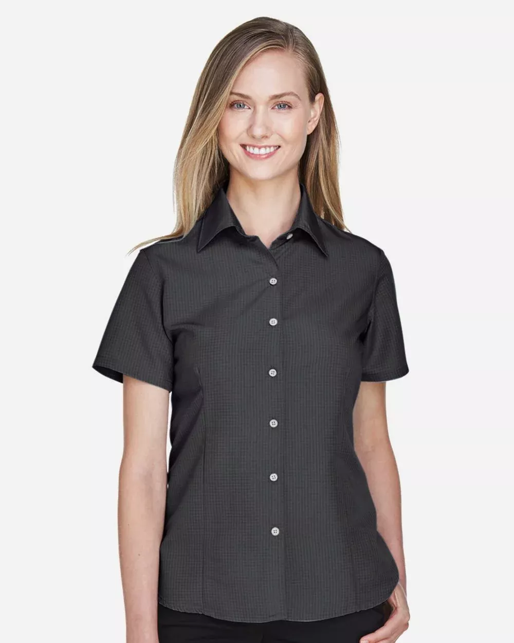 Harriton Women's Barbados Textured Camp Shirt