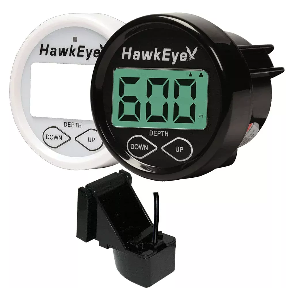 HawkEye DepthTrax 2B In-Dash Digital Depth Gauge – TM/In-Hull