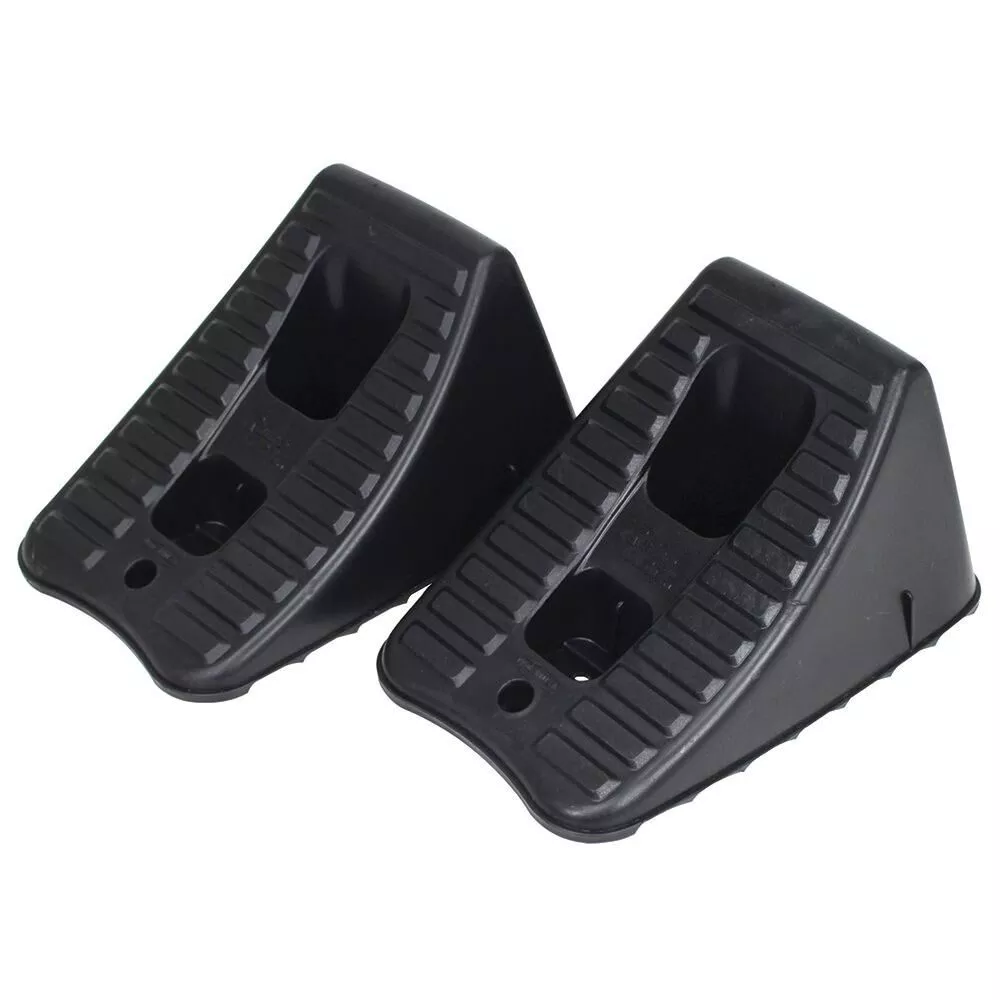 Heavy-Duty Wheel Chocks, Set of 2