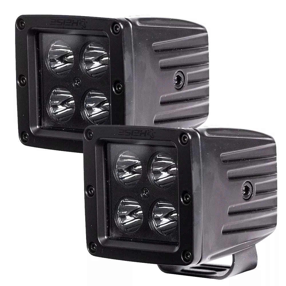 HEISE Blackout 4 LED Cube Light – 3″ – 2 Pack