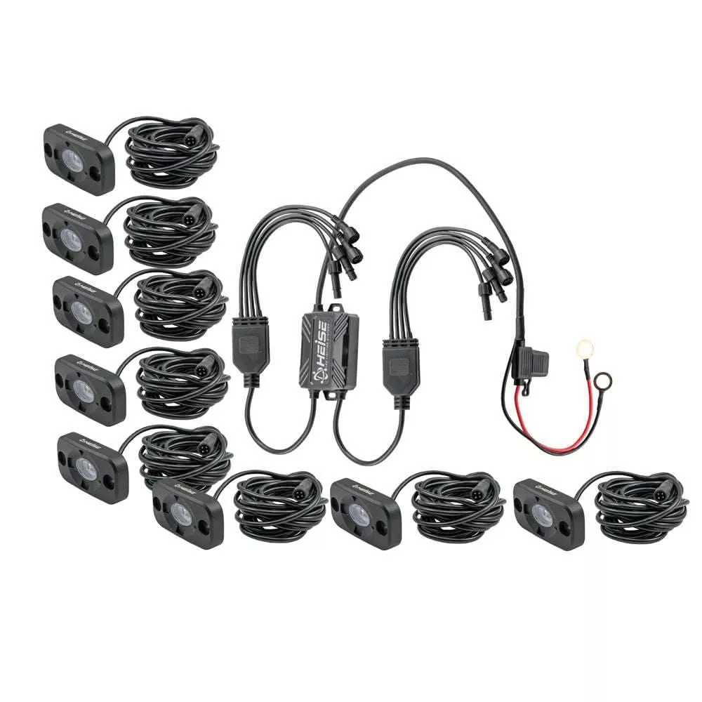 HEISE RGB Accent Lighting Kit – 8 Pack [HE-8TLRGBK]