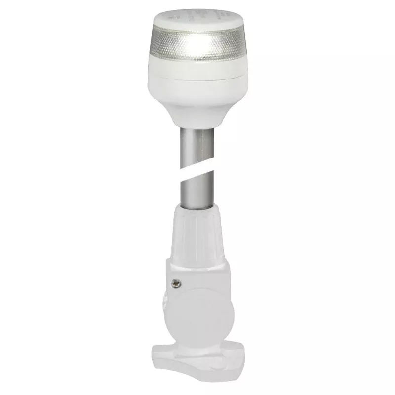Hella Marine 2nm All Round White Fold Down Pole Navigation Lamp – 8 – White Base