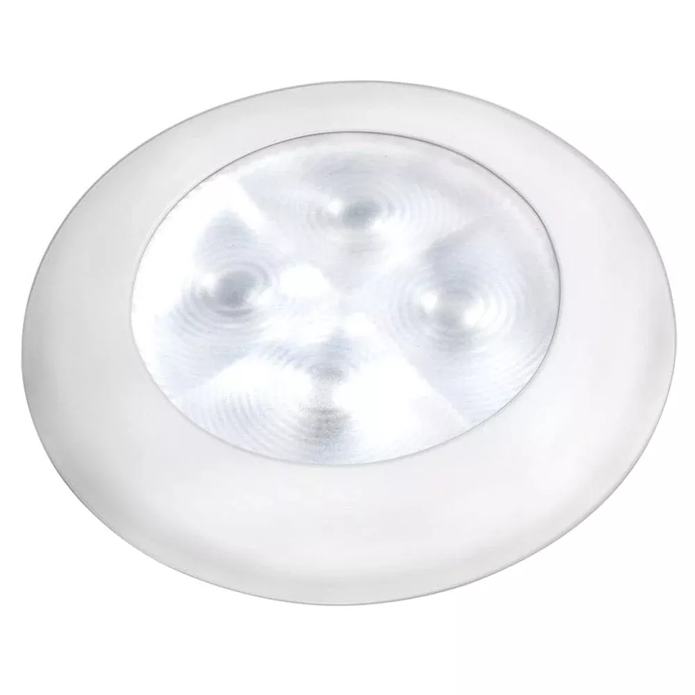 Hella Marine Courtesy Light – Warm White w/White Rim