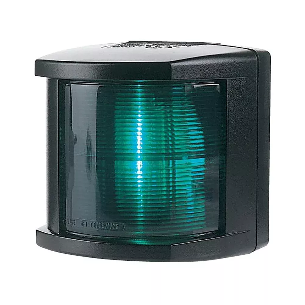 Hella Marine Starboard Navigation Light – Incandescent – 2nm – Black Housing – 12V