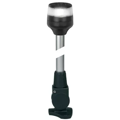 Hella NaviLED 360 Black 12-Inch Fold Down Anchor Lamp