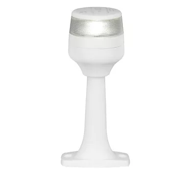 Hella NaviLED 360 White 8-Inch Fixed Mount Anchor Lamp