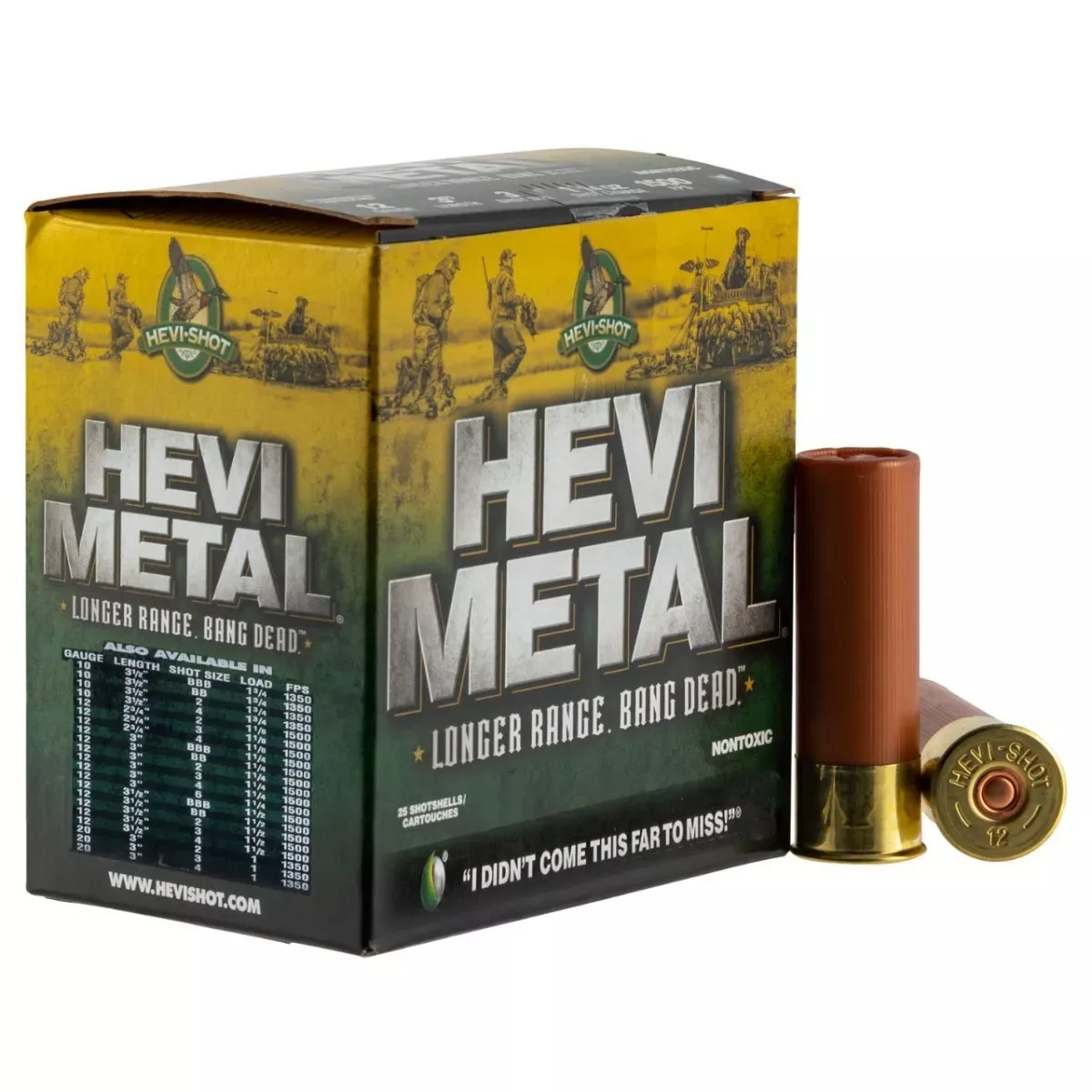 Hevi-Shot Hevi-Metal Longer Range 12 Ga. 3” #2 25/Box