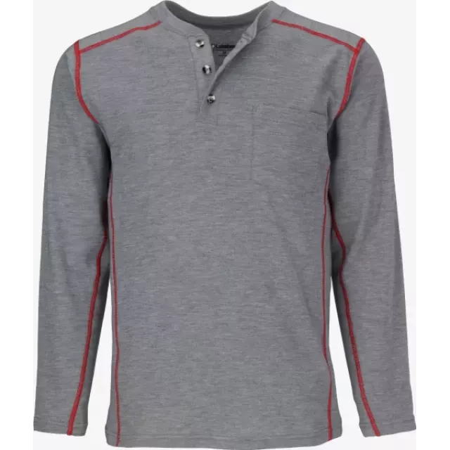 High Performance FR Long Sleeve Knit Henley