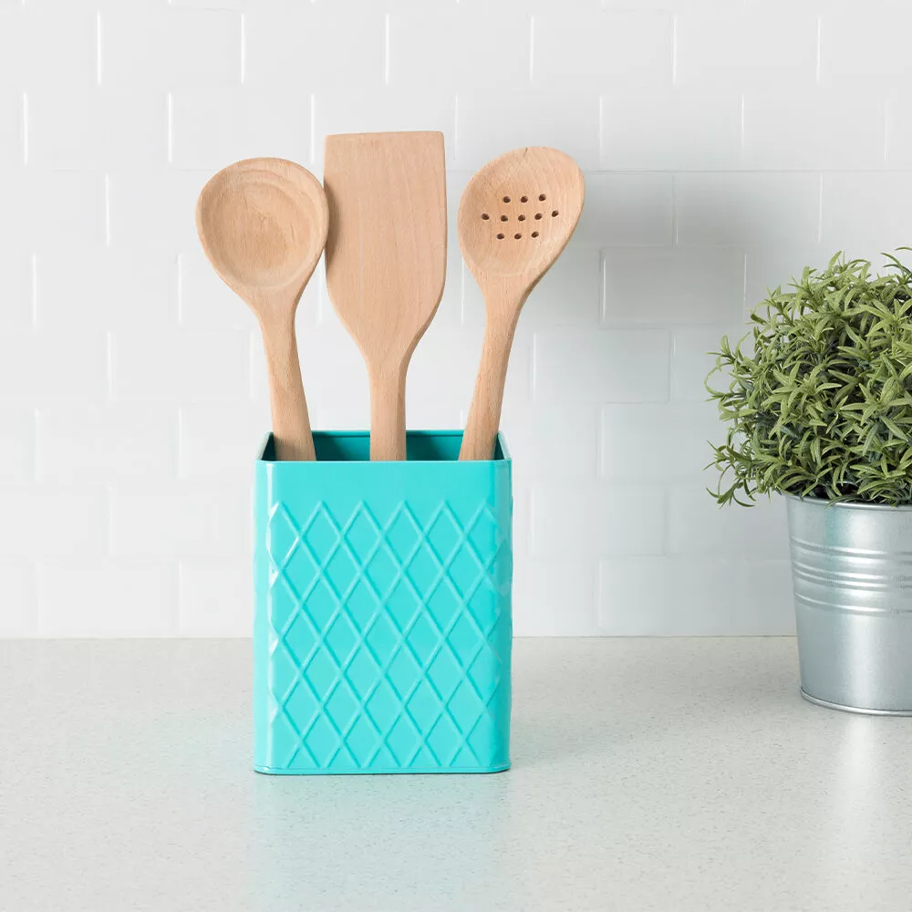 Home Basics Tin Utensil Holder