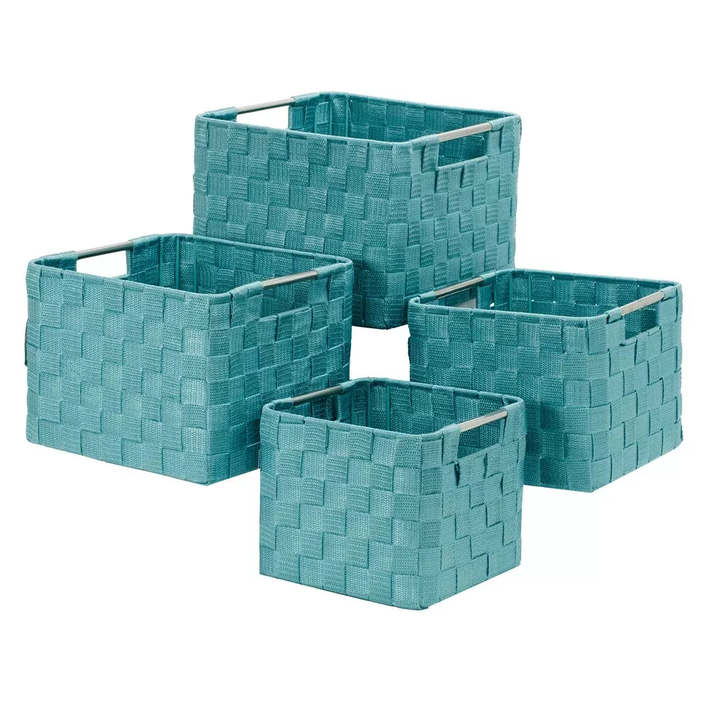 Home Expressions 4-Piece Woven Storage Basket Set