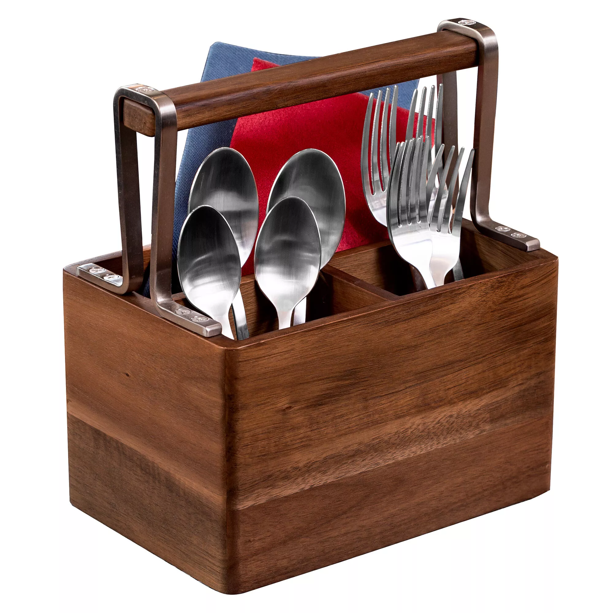 Honey Can Do Acacia Kitchen Utensil Holder
