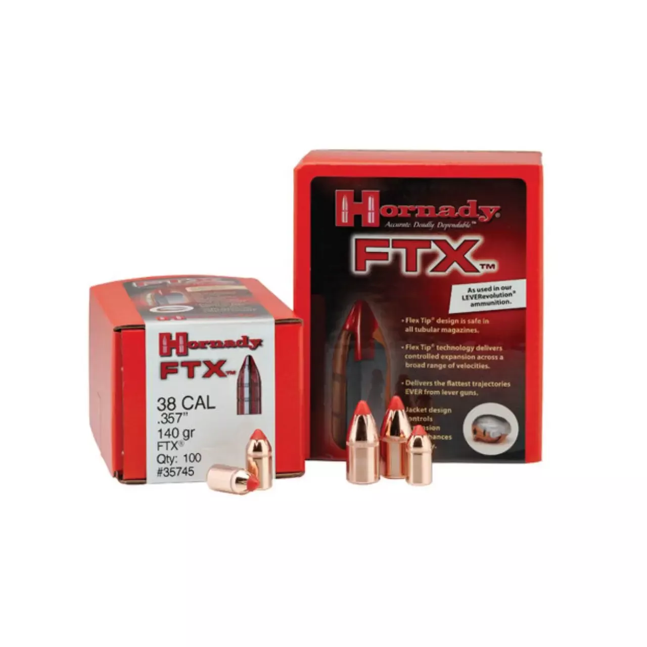 Hornady Bullets FTX 45 Caliber .458 325 Grain 50/Box