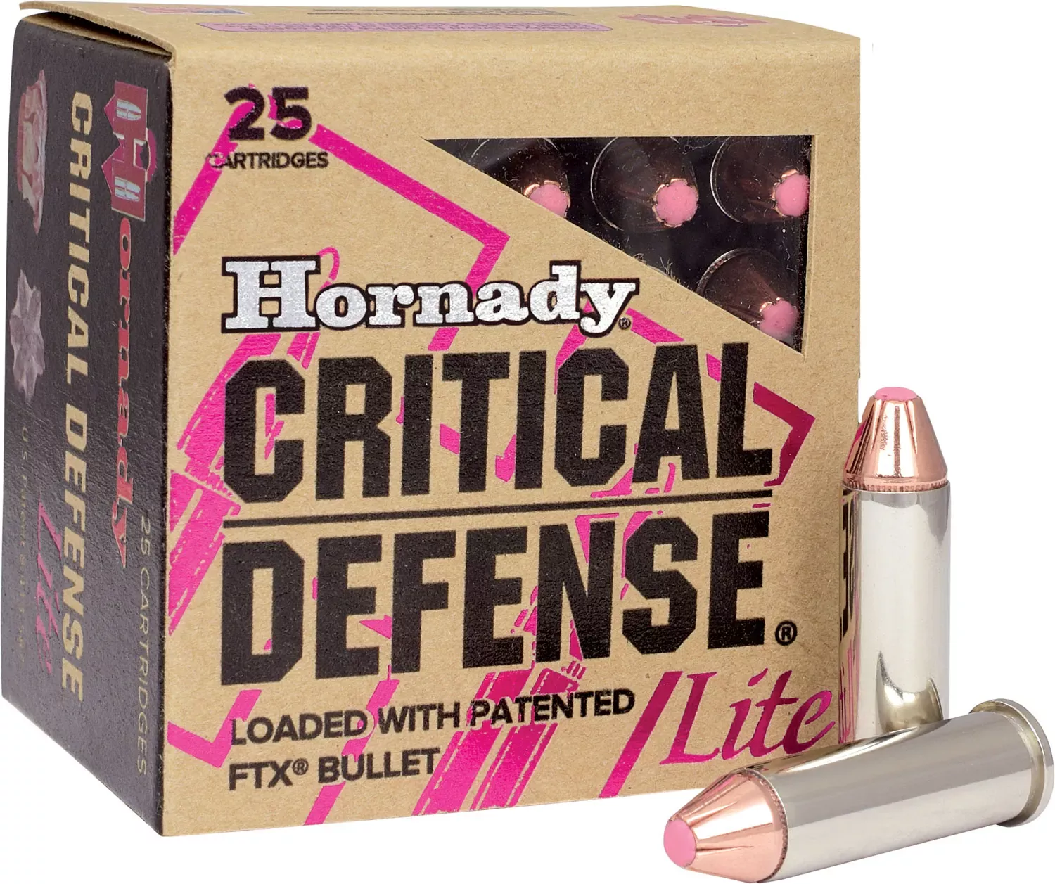 Hornady Critical Defense Lite 9mm 100 Gr Flex Tip Expanding 25 Rounds