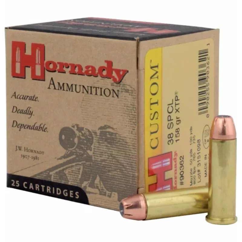 Hornady XTP Ammo 38 Special 158Gr 25/Box