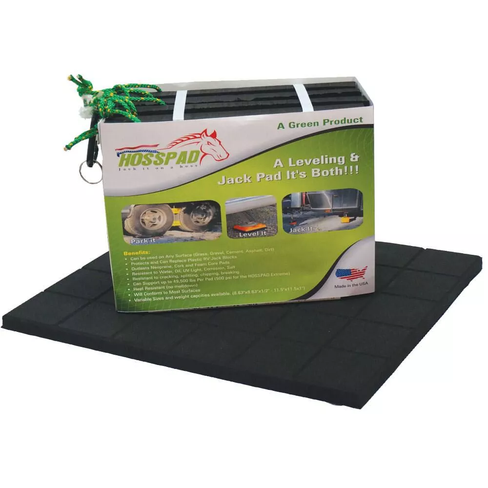 Hosspad Jack and Leveling Pads - Motorcoach, 2-Pack