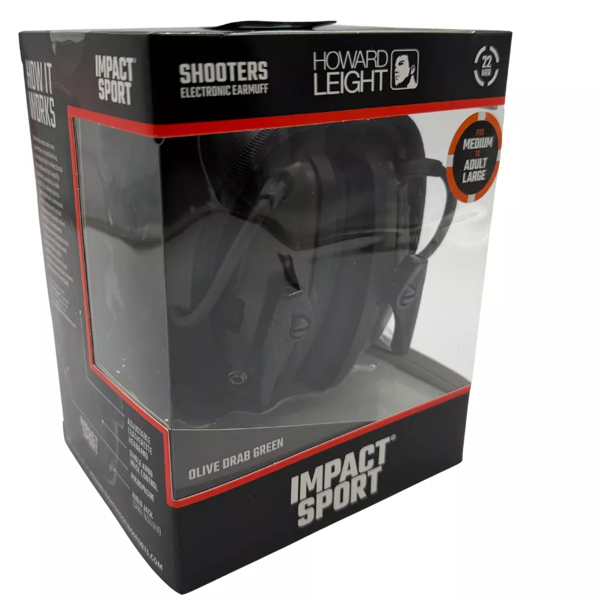Howard Leight Impact Sport electronic earmuff (USED -- OPEN BOX)