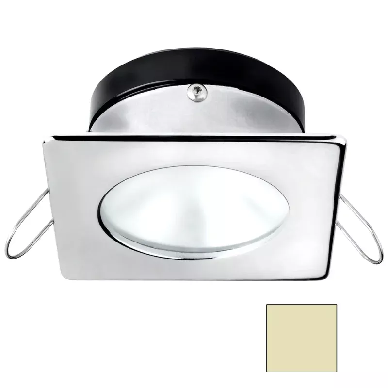 i2Systems Apeiron A1110Z – 4.5W Spring Mount Light – Square/Round – Warm White – Chrome Finish | A1110Z-12CAB