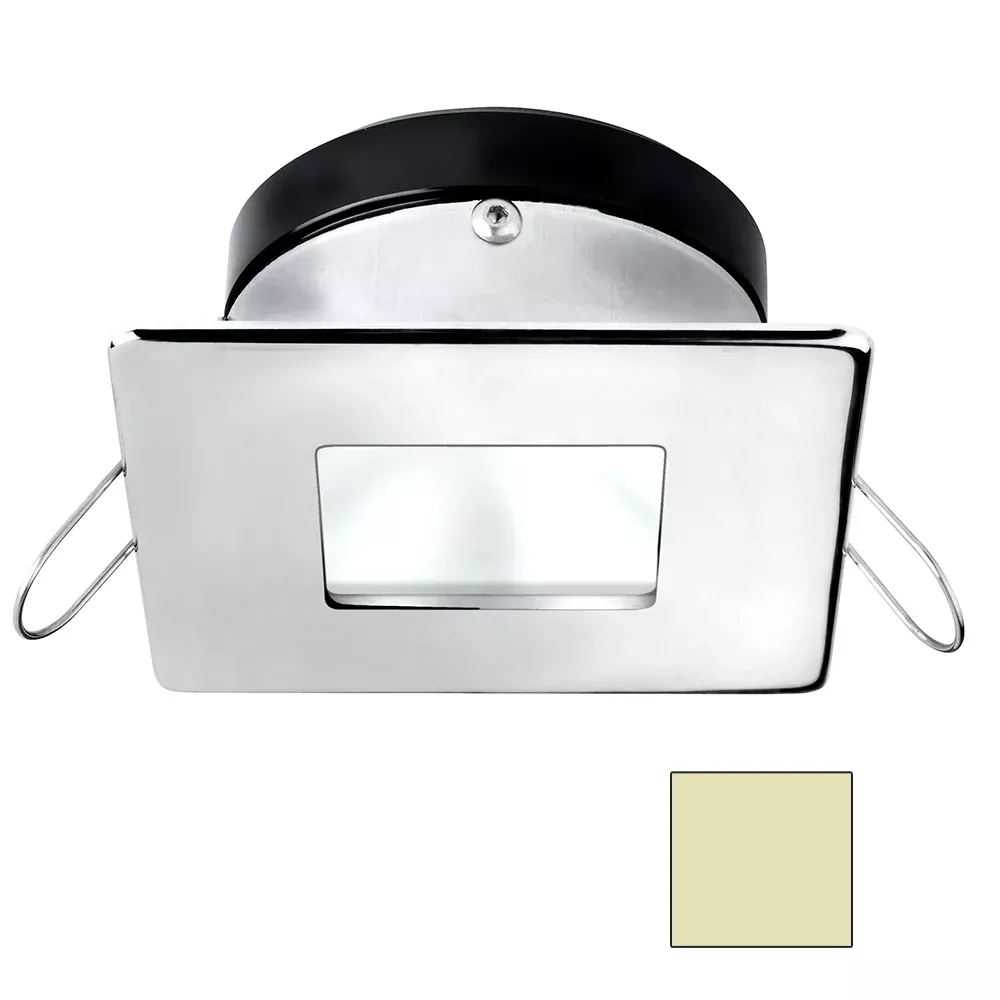 i2Systems Apeiron A1110Z – 4.5W Spring Mount Light – Square/Square – Warm White – Chrome Finish | A1110Z-14CAB