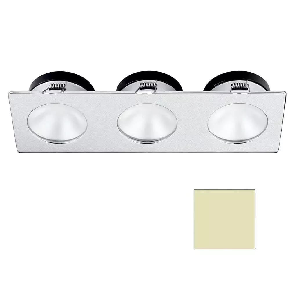 i2Systems Apeiron A1110Z – 4.5W Spring Mount Light – Triple Round – Warm White – Brushed Nickel Finish | A1110Z-46CAB