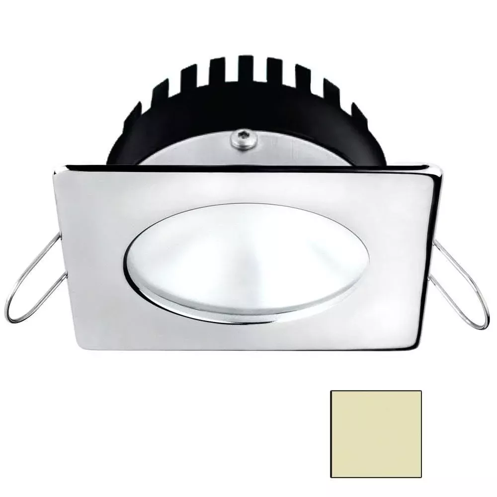 i2Systems Apeiron A506 6W Spring Mount Light – Square/Round – Warm White – Polished Chrome Finish | A506-12CBBR