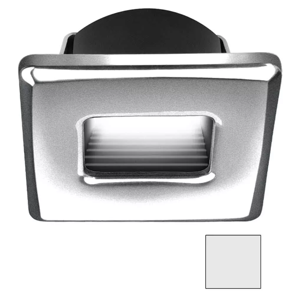 i2Systems Ember E1150Z Snap-In – Brushed Nickel – Square – Cool White Light | E1150Z-42AAH