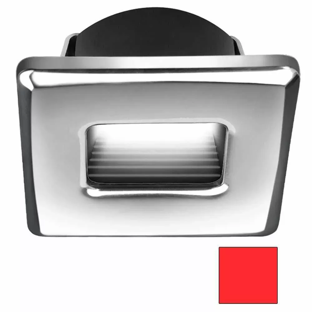 i2Systems Ember E1150Z Snap-In – Polished Chrome – Square – Red Light | E1150Z-12H