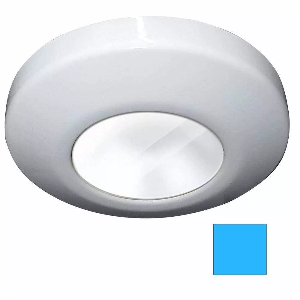 i2Systems Profile P1100 1.5W Surface Mount Light – Blue – White Finish | P1100Z-31E