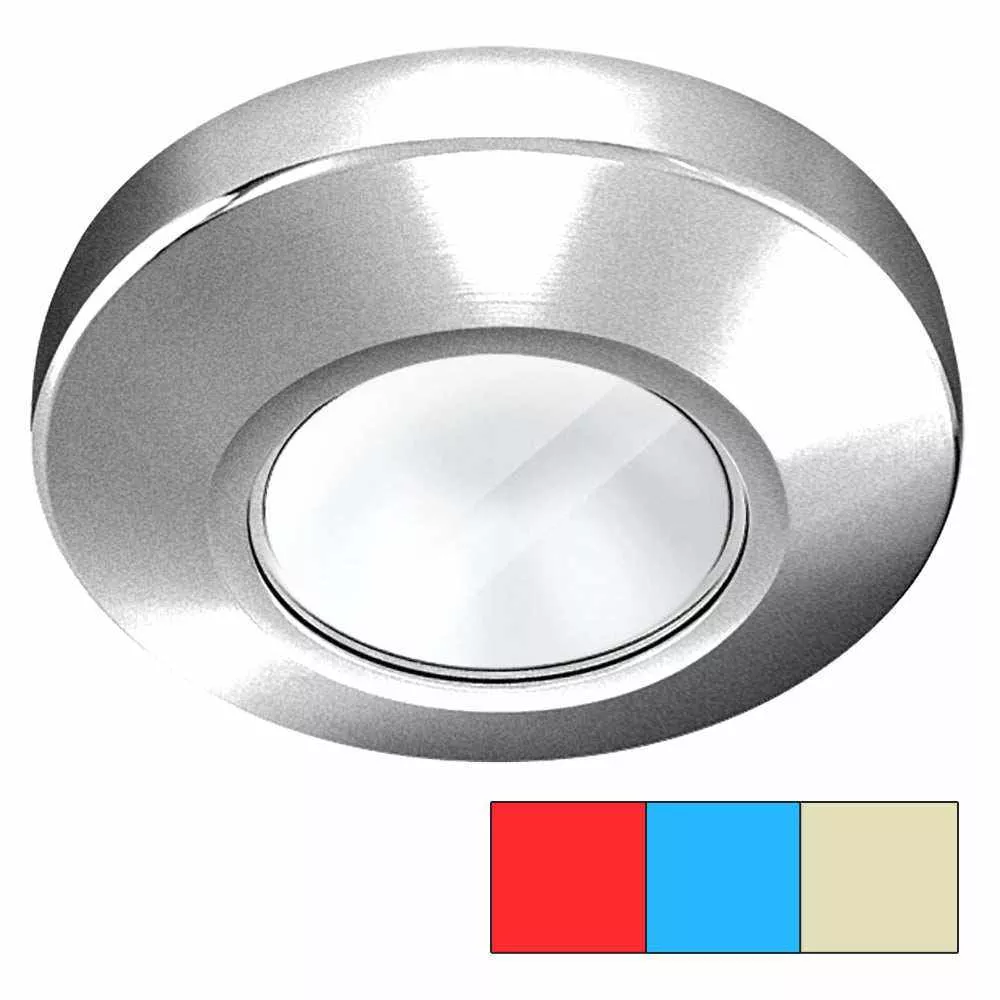 i2Systems Profile P1120 Tri-Light Surface Light – Red, Warm White & Blue – Brushed Nickel Finish | P1120Z-41HCE