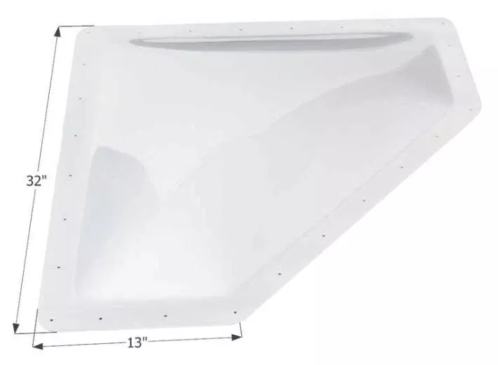 Icon Neo Angle RV Skylight 28" x 10" - Translucent White• 01869