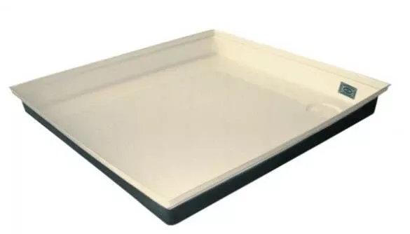 Icon RV Shower Pan – 27″ x 24″ x 4″ – Colonial White• 00460