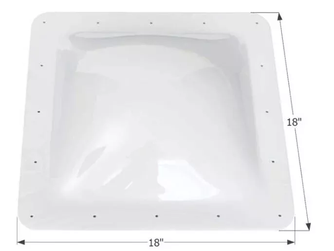 Icon RV Skylight 14" x 14" - Translucent White• 01817