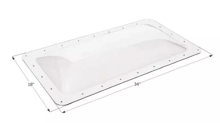 Icon RV Skylight, 14" x 30" - Clear• 01848