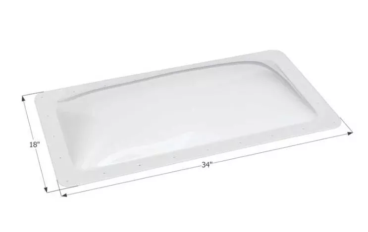 Icon RV Skylight 14" x 30" - Translucent White• 01849