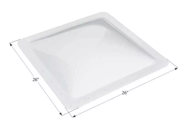 Icon RV Skylight, 22" x 22" - Translucent White• 01857