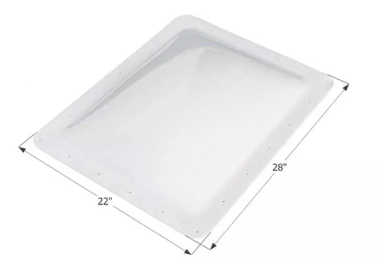 Icon RV Skylight, 24" x 18" - Translucent White• 01853