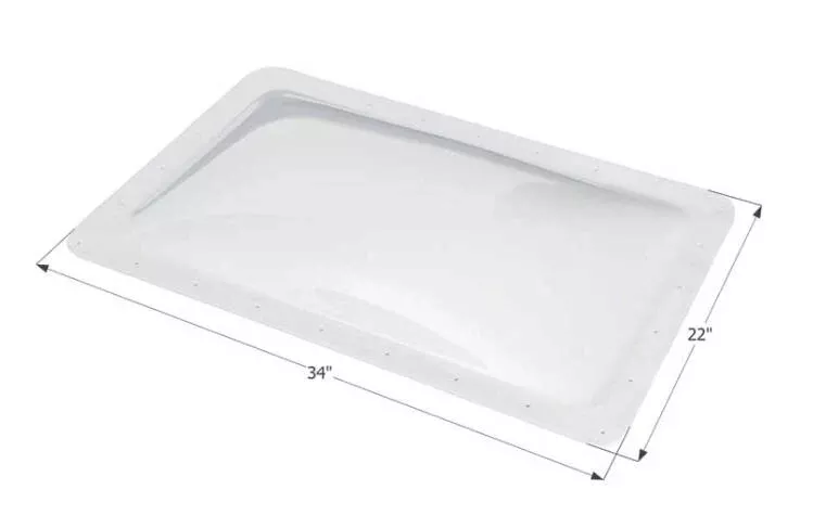 Icon RV Skylight, 30" x 18" - Translucent White• 01855