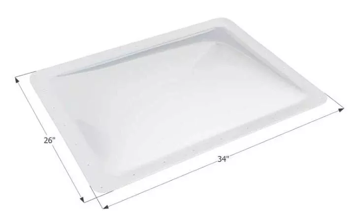 Icon RV Skylight, 30" x 22" - Translucent White• 01859