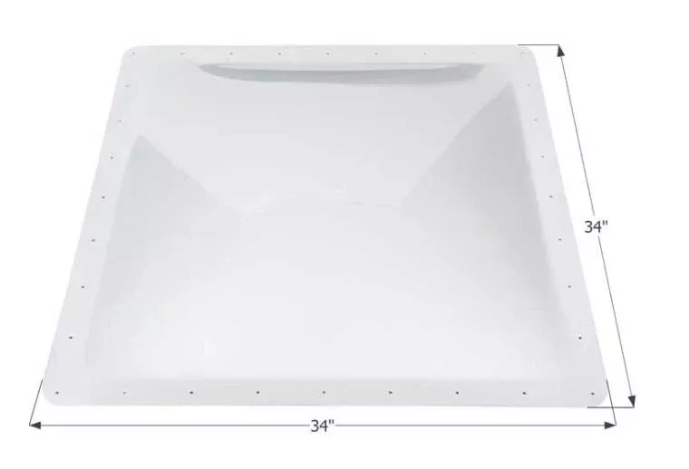 Icon RV Skylight 30" x 30" - Translucent White• 01863