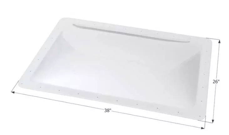 Icon RV Skylight, 34" x 22" - Translucent White• 01861