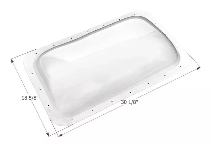 Icon RV Skylight for Winnebago RVs, 27" x 15.75" - Clear• 12251