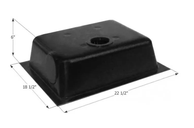 Icon Waste Holding Tank with Bottom Drain & 3" Threaded Fitting - 8 Gallon• 00436