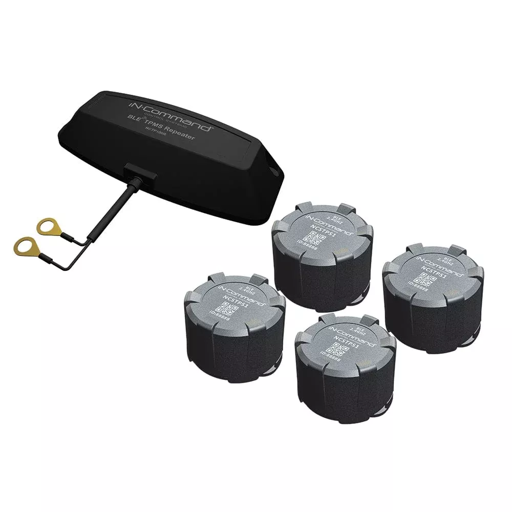 iN-Command Tire Pressure Monitoring System – 4 Sensor & Repeater Package