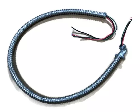 Infratech 18-2346 4-Wire Hi-Temp Whip for Flush Mount Frame with Flexible Metal Conduit – 75 Foot