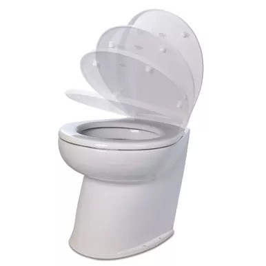 Jabsco Deluxe Flush 14-In Angled Back Raw Water Toilet